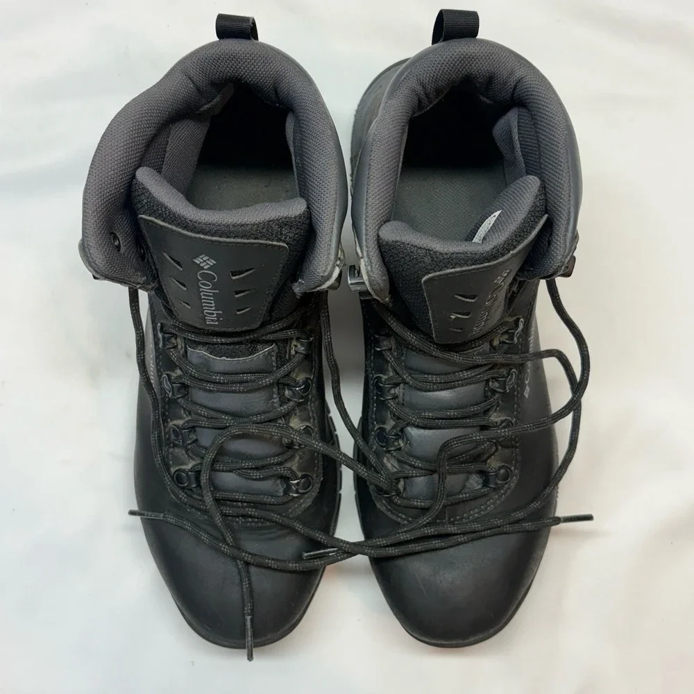 Columbia Newton Ridge Plus II Waterproof Hiking Boots Mens 10.5 Black‎ BM2590